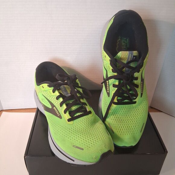 Brooks Mens Ghost 14 1103691D310 Green Running Shoes Sneakers Size 11 D - Picture 1 of 13